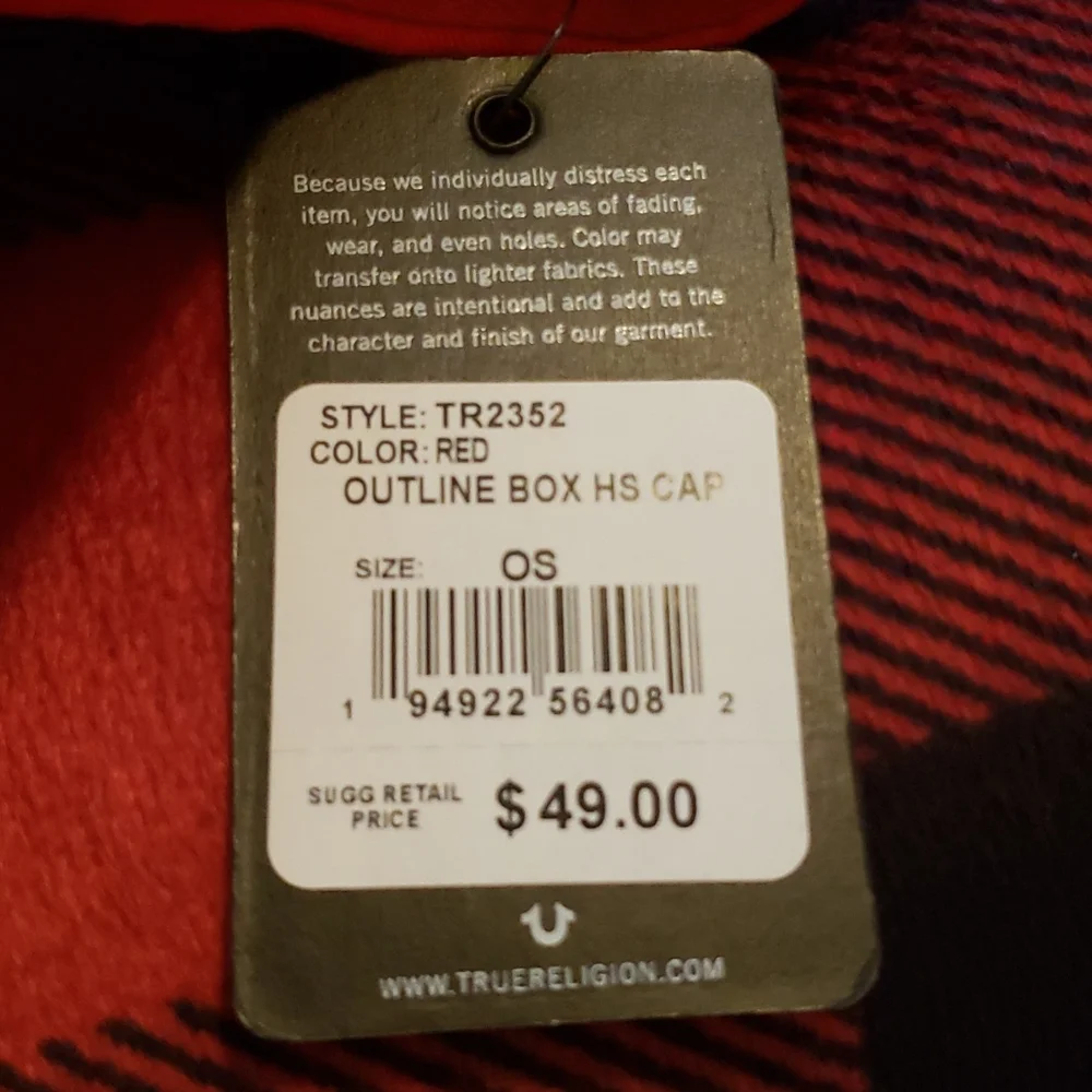 True Religion Outline Box Hat - Picture 3 of 3